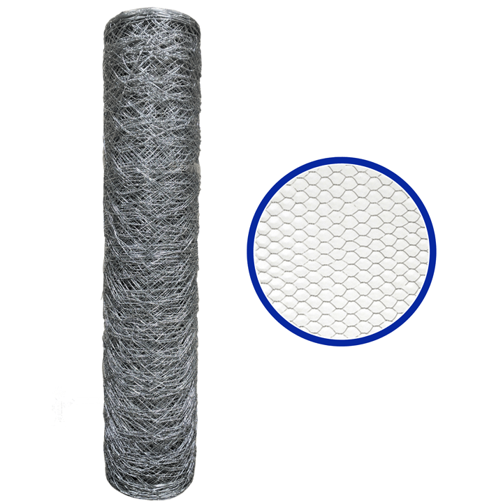 Agfabric Galvanized Hexagonal Fencing Wire Mesh Poultry Netting for Plant Protection, DIY Craft and Home Decors, 36 in. x 18 ft.